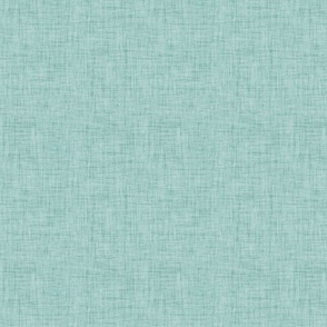 Light teal textured solid, rough linen blender #a1cbc6 - light aqua blue-green - coordinate for Retro Christmas 2022
