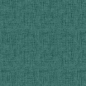 Dark teal textured solid, rough linen blender #457670 - dark blue-green - coordinate for Retro Christmas 2022
