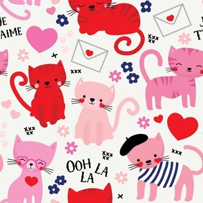 valentine love cats
