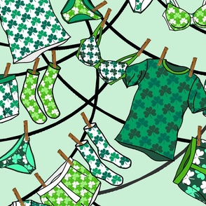Paddy's Day Laundry Line (large scale)  