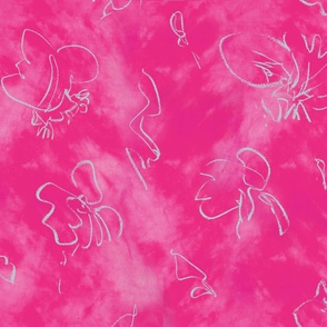 Pink Blue Cloud Dreams, Joyful Expressionist Art