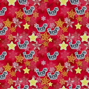 mixMatch6red_Christmas Season- Holiday Celebrations- sofisticate elegant richly embellished design for maximalist celebration