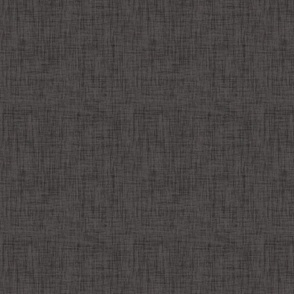 Charcoal textured solid, rough linen blender #4b4646  - dark grey- coordinate for Retro Christmas 2022