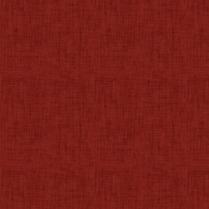 Dark Poppy Red textured solid, rough linen blender #841d16  - dark blood red - coordinate for Retro Christmas  2022
