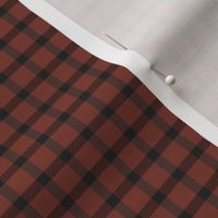 Miniature Brown with Narrow Black Buffalo Check Plaid