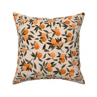 ORANGE BLOSSOM linen 12" repeat