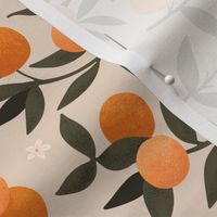 ORANGE BLOSSOM linen 12" repeat