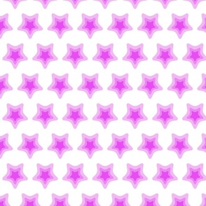 Pink stars on white background, geometric figures.