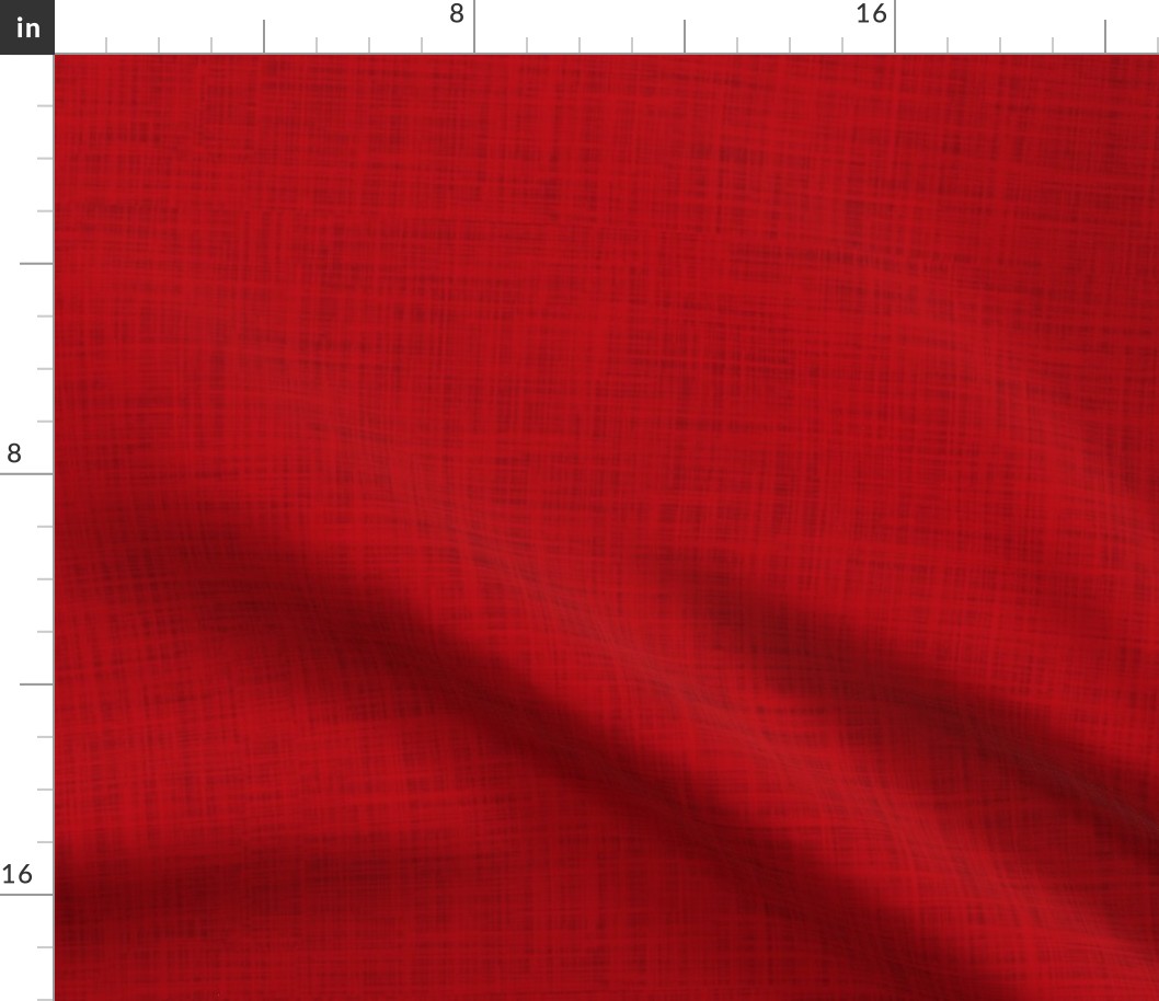 Berry Red Linen Solid