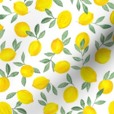 Lemons on White Smallscale