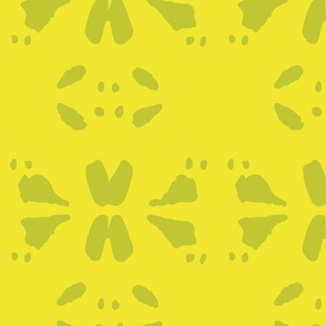 Big Confused Spots lime darker on lemon yellow