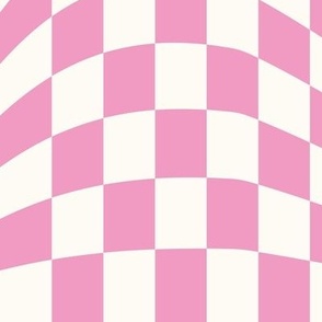 Lemonade Wavy Checkerboard