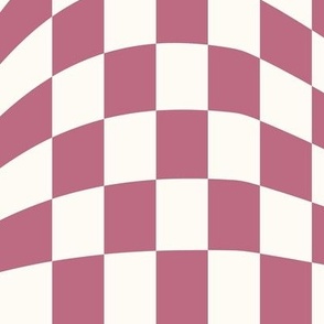 Berry Wavy Checkerboard