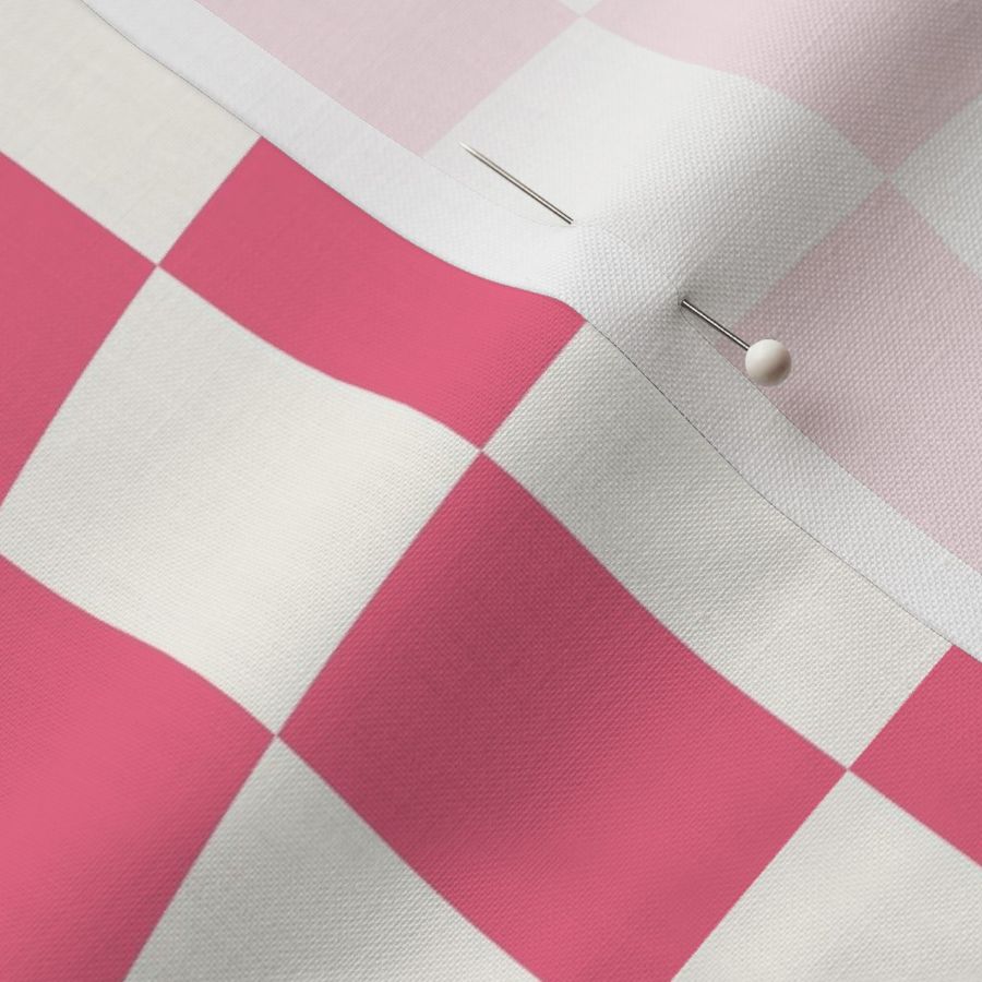 Guava Wavy Checkerboard