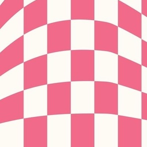 Guava Wavy Checkerboard