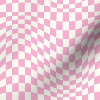 Small Fairy Floss Wavy Checkerboard