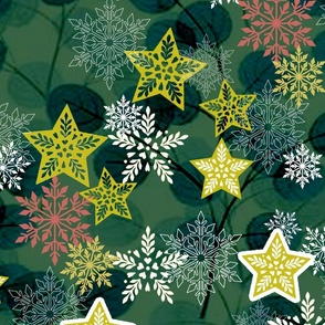 mixMatch10green_Christmas Season Holiday Celebrations in sofisticate elegant richly embellished design for maximalist celebration2