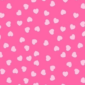 Mod Light Pink Hearts Toss (pink sorbet) small