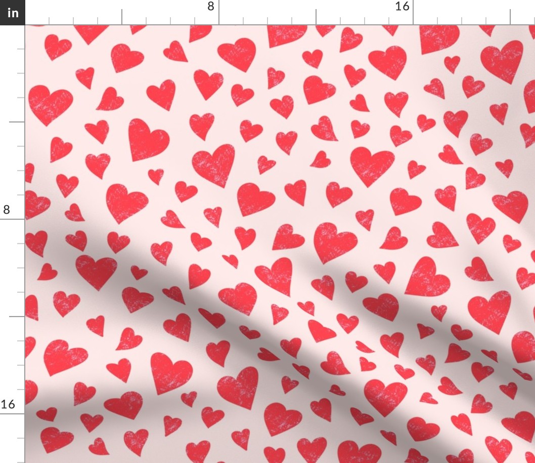 red heart pattern