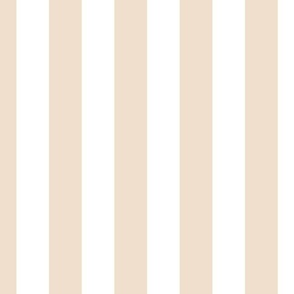  Classic 2 Inch Natural and White Modern Cabana Upholstery Stripes