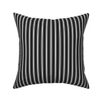 Traditional Micro Black Vintage Ticking Upholstery Stripes