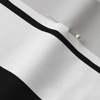 Classic 2 Inch Black and White Modern Cabana Upholstery Stripes