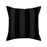 Two-Tone 2 Inch Black and Faded Black Modern Cabana Upholstery Stripes