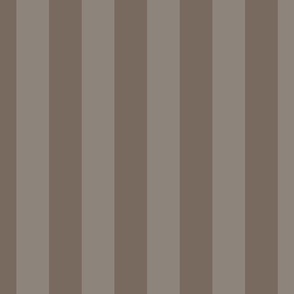 Two-Tone 2 Inch Bark and Faded Bark Modern Cabana Upholstery Stripes