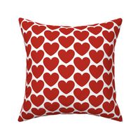 Hearts- I Love You- Valentines Day- Poppy Red Heart- White Background- Lovecore Aesthetic- Small