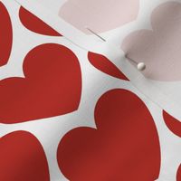 Hearts- I Love You- Valentines Day- Poppy Red Heart- White Background- Lovecore Aesthetic- Small