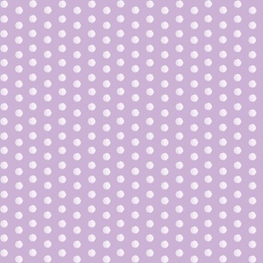 lavender and white polka dot- medium scale