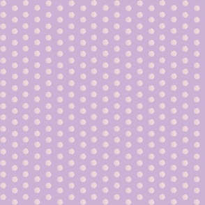 lavender and pink polka dot- medium scale