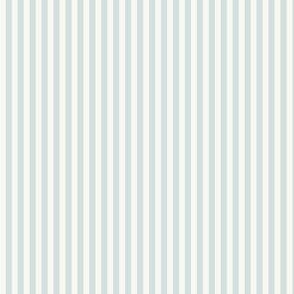 Boho stripe in pastel sea glass aqua blue pin stripe on beige cream - small scale
