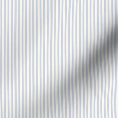 Boho pastel stripe in soft pale hydrangea blue stripe on beige cream - small scale