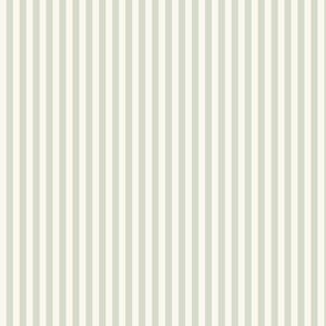 Boho stripe in pastel celadon green stripe on beige cream - small scale