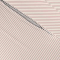 Boho pastel stripe in blush pink pin stripe on beige cream - small scale