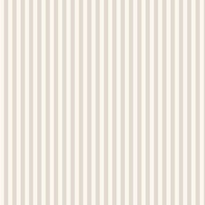 Boho stripe in pastel taupe brown gray earth tone stripe on beige cream - small scale