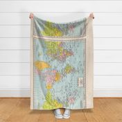Large World Map for 2 yard size