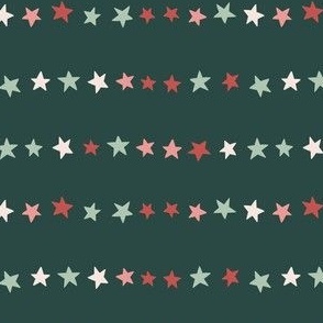 Christmas sparkle stars red, pink, green