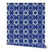 Star of David Texture - Hanukkah Blue