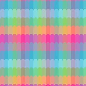 curved check pastel rainbow