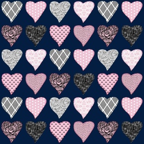 Makey Makey Hearts on navy (mix and match) by Su_G_SuSchaefer