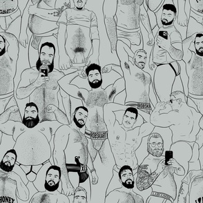 RobskiArt Men underwear XL - GREY