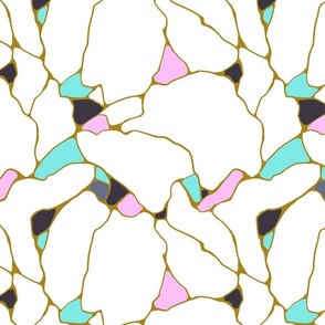 Kintsugi abstract broken pattern 