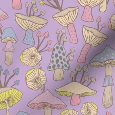 Mushroom Garden - Lavender