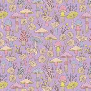 Mushroom Garden - Lavender