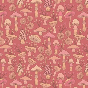 Mushroom Garden - Terracotta