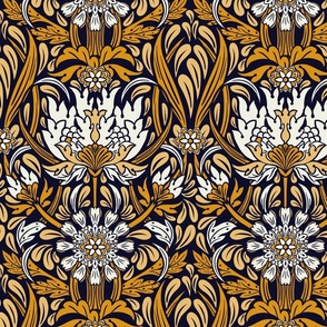 victorian floral-turmeric-medium scale