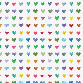 Valentine hearts rainbow colors NO TEXT