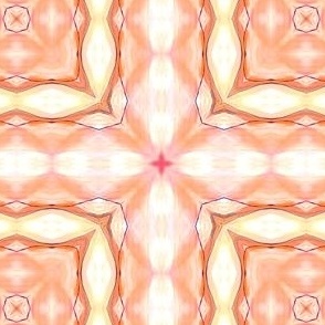 Abstract Peach and Yellow Frames